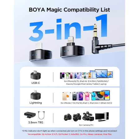 ไมโครโฟนไร้สาย BOYA MICROPHONE BOYA MAGIC-03_8